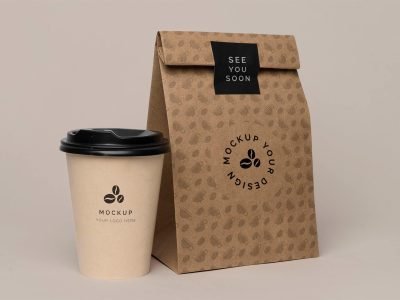 Free-Kraft-Paper-Bag-With-Coffee